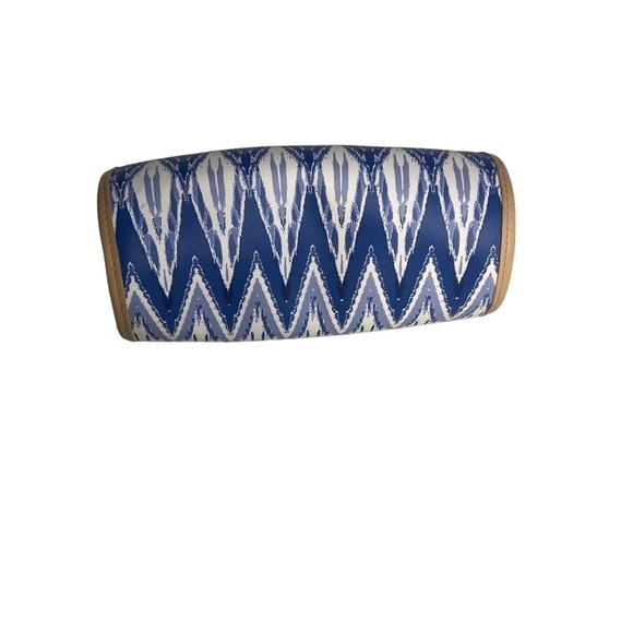 Stella & Dot Roll With It Blue Ikat Jewelry Roll Travel Case - Picture 3 of 6
